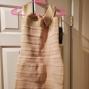 G by Guess blush off shoulder mini dress- M-New